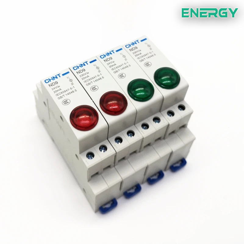 CHINT-Indicator-Light-ND9-Series-AC-DC230V-24V-Pilot-Lights-Din-Rail-Mount-Indication-Light